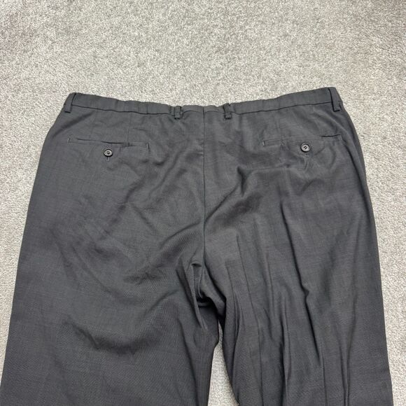 Hugo Boss The James Sharp 5 Wool Blend Dress Pants Mens 48R Dark Gray Straight - Picture 11 of 14